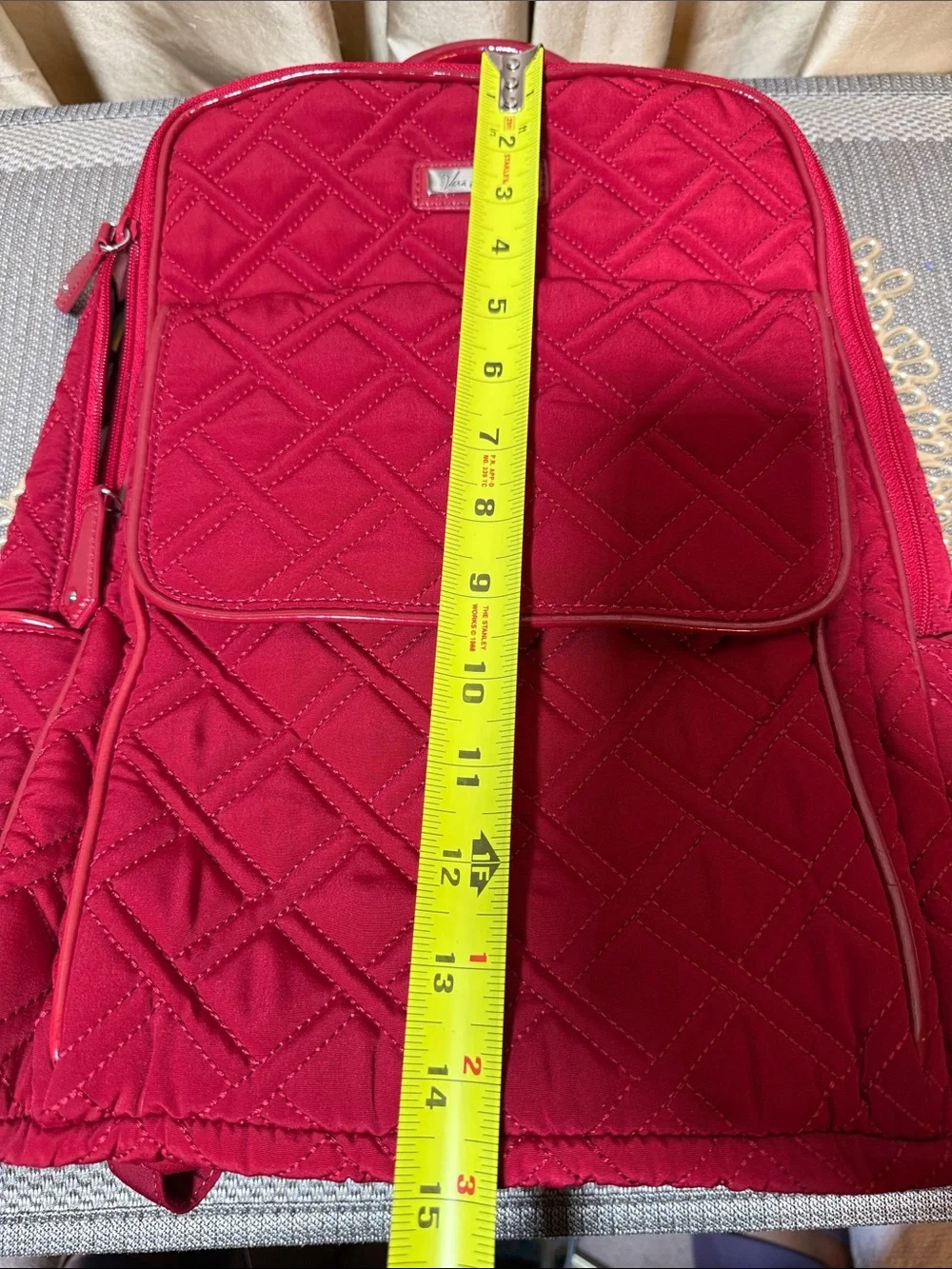 Vera Bradley Quilted Backpack- Red